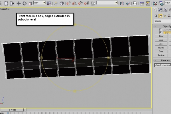 Creation of 3D arch project: Step 3